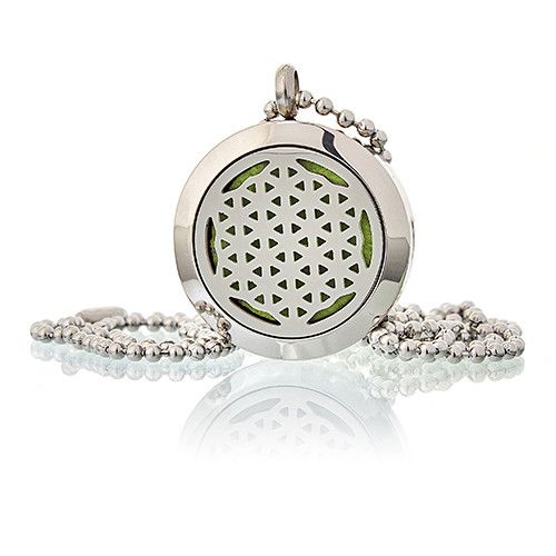 Aroma Diffuser Halsketting - Levensbloem - 25mm