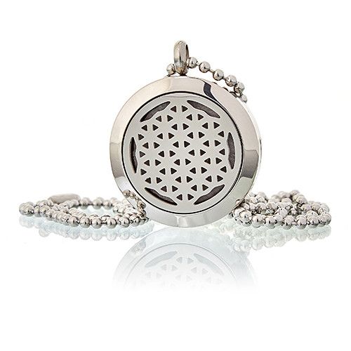 Aroma Diffuser Halsketting - Levensbloem - 25mm