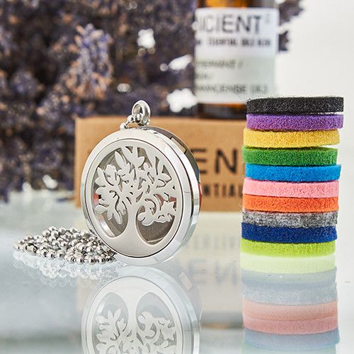 Aroma Diffuser Halsketting - Levensboom - 30mm