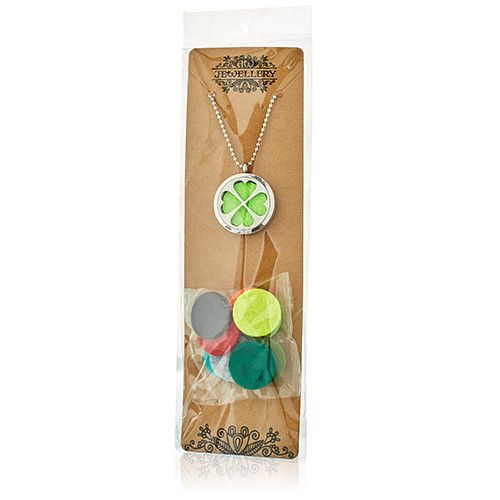 Aroma Diffuser Halsketting - Diamanten Hart - 30mm