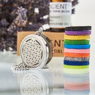 Aroma Diffuser Halsketting - Levensbloem - 30mm