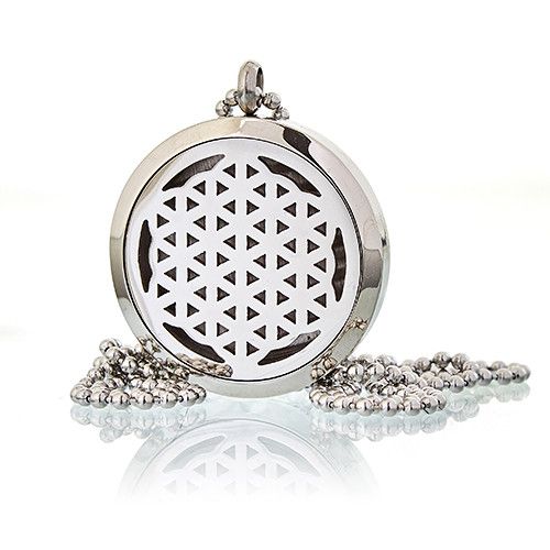 Aroma Diffuser Halsketting - Levensbloem - 30mm