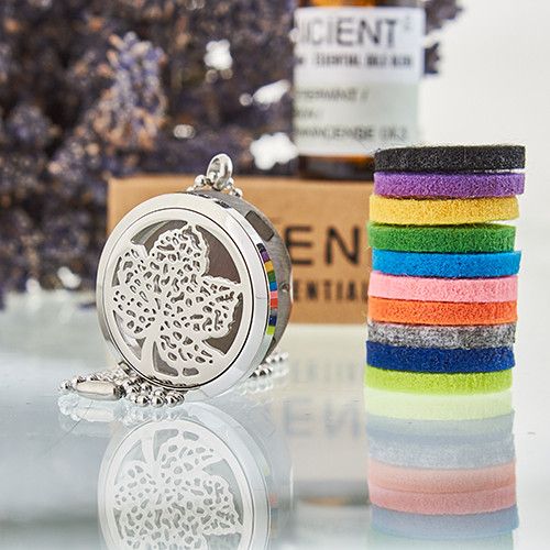 Aroma Diffuser Halsketting - Blad - 30mm