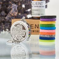 Aroma Diffuser Halsketting - Blad - 30mm