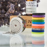 Aroma Diffuser Halsketting - Diamanten Hart - 30mm