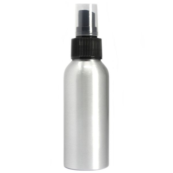 Aluminium Fles - 100ml met Zwarte Sraydop