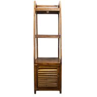 Handgemaakte Gerecycled Teak houten Display Unit met Onderkast