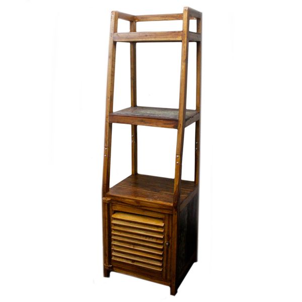 Handgemaakte Gerecycled Teak houten Display Unit met Onderkast