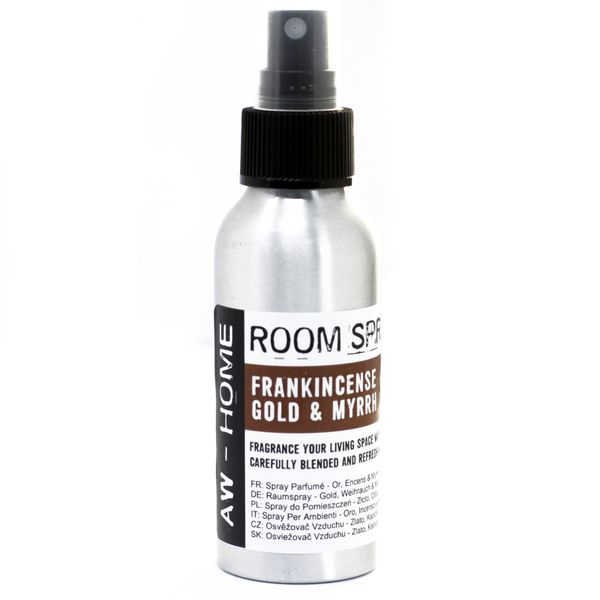 Kamer Parfum Spray - 100ml - Goud, Wierook en Mirre
