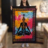 Katoenen Wand Dekoratie Doeken - Chakra Boeddha