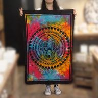 Katoenen Wand Dekoratie Doeken - Hamsa Hand