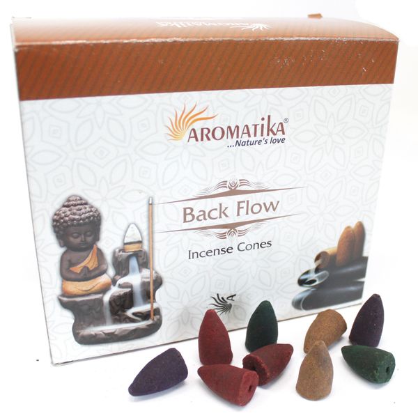 Aromatica Backflow Wierookkegels- 7 Charkras