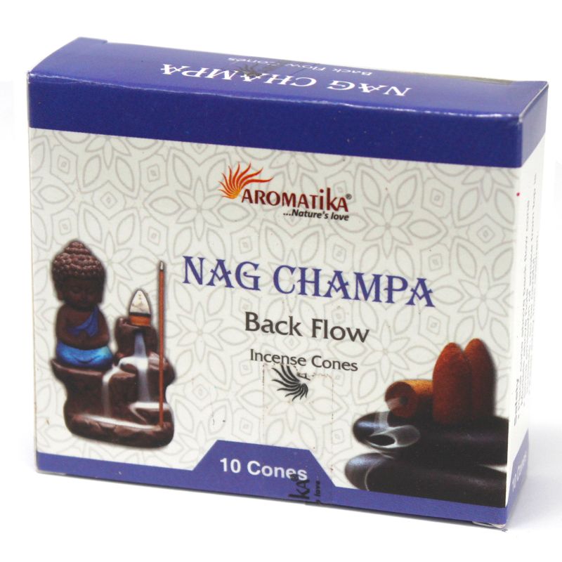 Aromatica Backflow Wierookkegels - Nag Champa