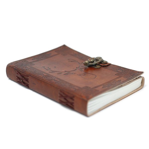 Notitieboek - Leer - Hert - 20 x 15cm