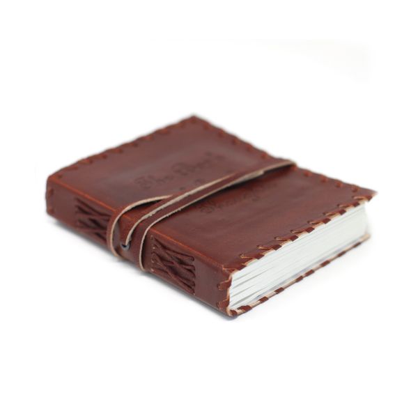 Notitieboek - Leer - "Book of Thoughts" - 15 x 10cm
