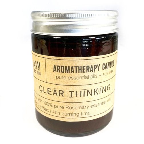 Aromatherapie Sojawas Kaarsen in Glazen Pot- Helder Denken - 200gr