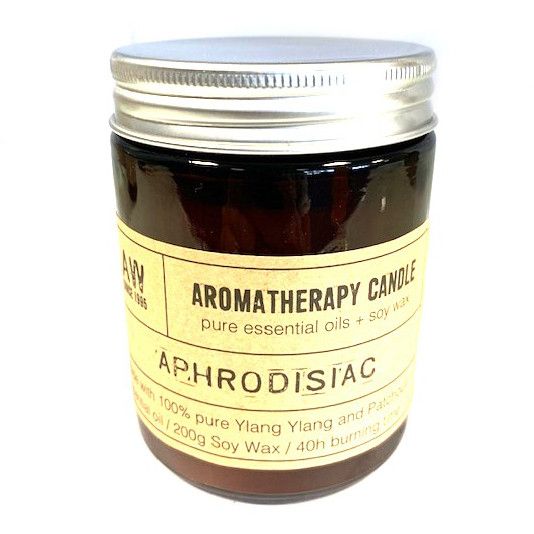 Aromatherapie Sojawas Kaarsen in Glazen Pot - Aphrodisiacum 200gr