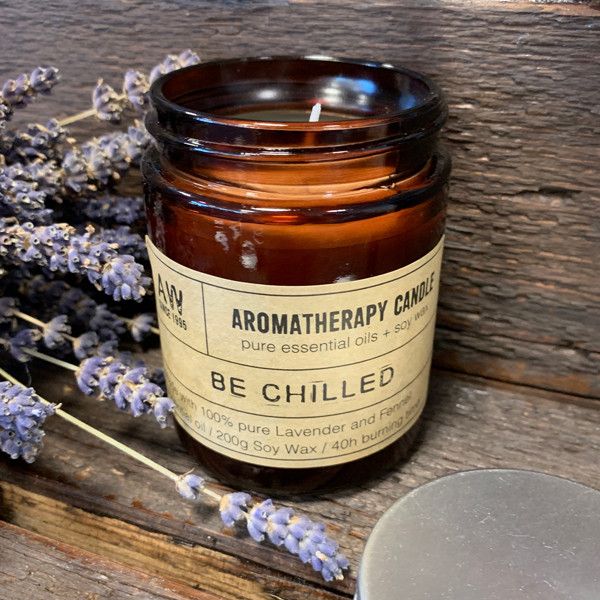 Aromatherapie Sojawas Kaarsen in Glazen Pot - Onspanning - 200gr