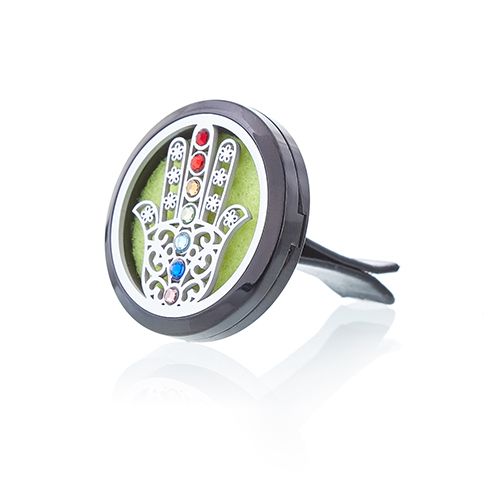 Luchtverfrisser Set voor in de Auto - Hamsa hand - 30mm