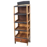 Handgemaakte Gerecycled Teak houten Display Unit met Lade