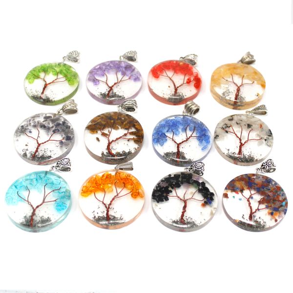 Orgonite Power Hanger - Ronde Amethistboom