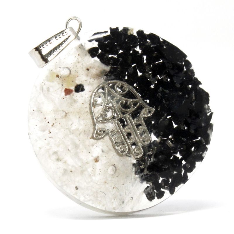 Orgonite Power Hanger - Goed en kwaad  Hamsa