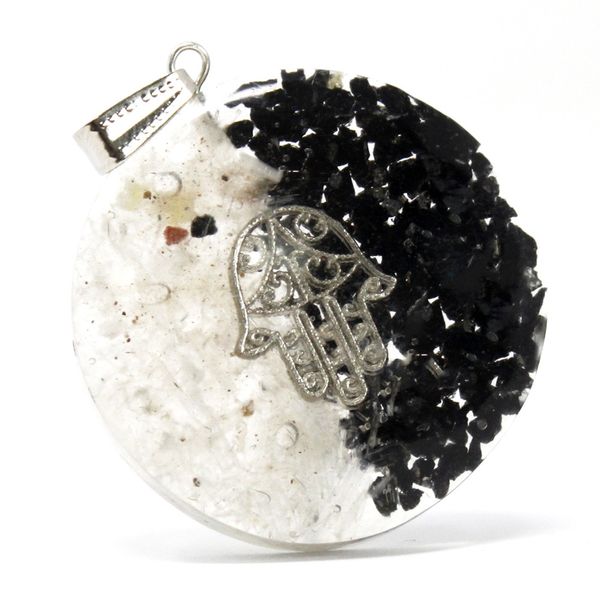 Orgonite Power Hanger - Goed en kwaad  Hamsa