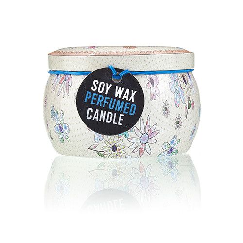 Sojawas Kaars in Decoratief Blik - Parma Viooltje- 120gr