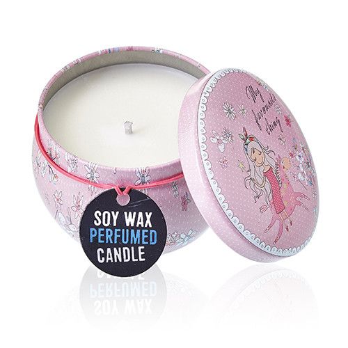 Sojawas Kaars in Decoratief Blik - Parma Viooltje- 120gr