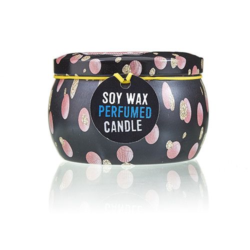 Sojawas Kaars in Decoratief Blik - Dolly blauw - 120gr