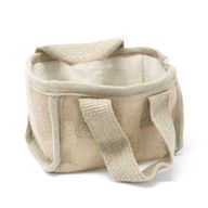 Natuurlijke Jute Winkelmand - Klein - 16x10x12cm - Naturel