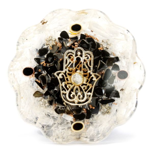 Tafel Orgonite Powerpacks - Medium - Hamsa met Selloniet