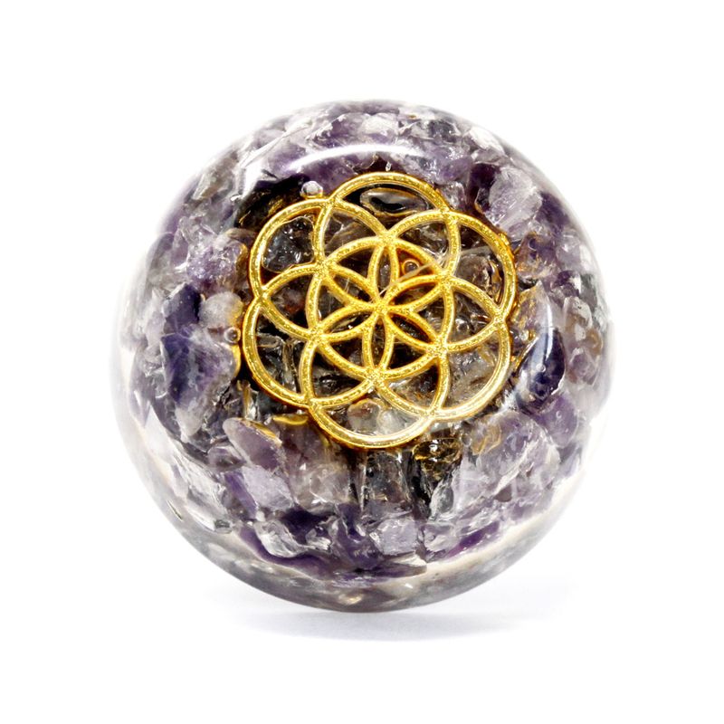 Tafel Orgonite Powerpacks - Large - Amethist Koepel