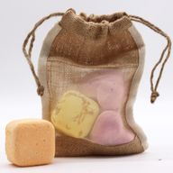 Jute Zakje met Venster - Medium - 21cm x 15cm