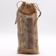Jute Zakje met Venster - Lang - 35cm x 15cm