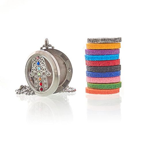 Aroma Diffuser Halsketting - Hamsa Chakra - 30mm
