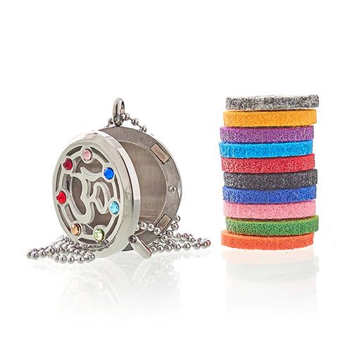 Aroma Diffuser Halsketting - OM Chakra - 30mm