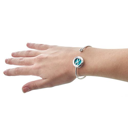 Aroma Diffuser Armband met Kristal - Libel - 20mm