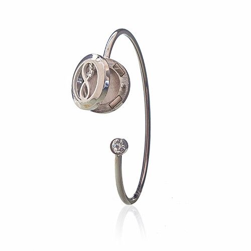 Aroma Diffuser Armband met Kristal - Oneindige Liefde - 20mm