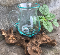 Gesmolten Glas op Houten Stronk - Water Kan
