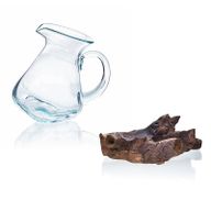 Gesmolten Glas op Houten Stronk - Water Kan