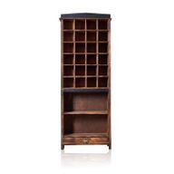 Handgemaakte Rustieke Display Kast voor Kaarsen - Brownwash