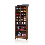 Handgemaakte Rustieke Display Kast voor Kaarsen - Brownwash