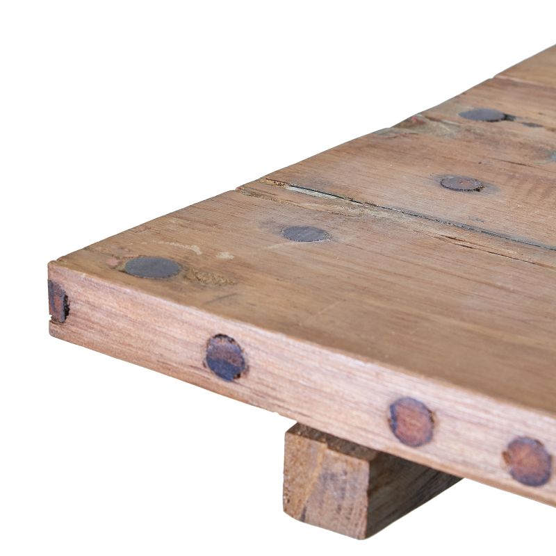 Vierkante Opvouwbare Salontafel - Gerecycled Teakhout - 50 x 50cm