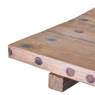 Vierkante Opvouwbare Salontafel - Gerecycled Teakhout - 50 x 50cm