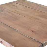 Vierkante Opvouwbare Salontafel - Gerecycled Teakhout - 50 x 50cm