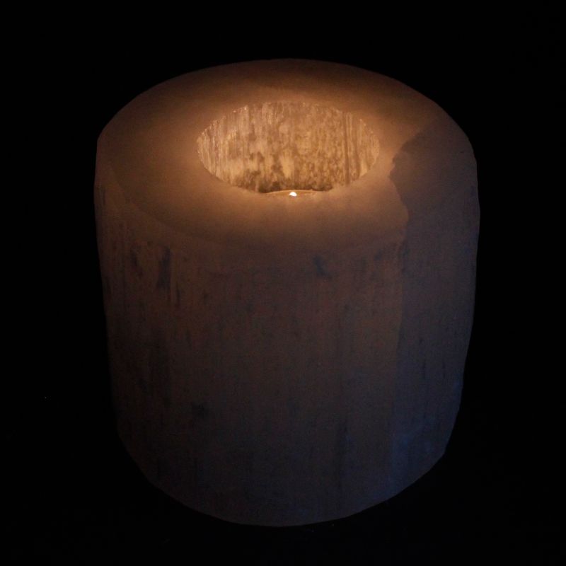Seleniet Kaars Houder - Cilinder - 8 cm