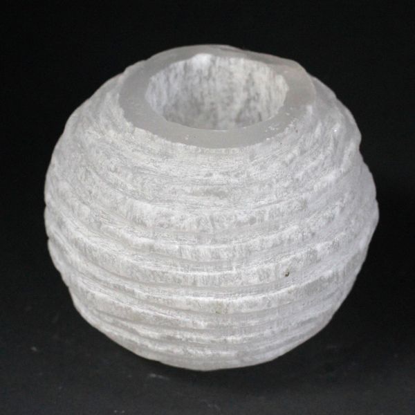 Seleniet Kaars Houder - Sneeuwbal - 8 cm