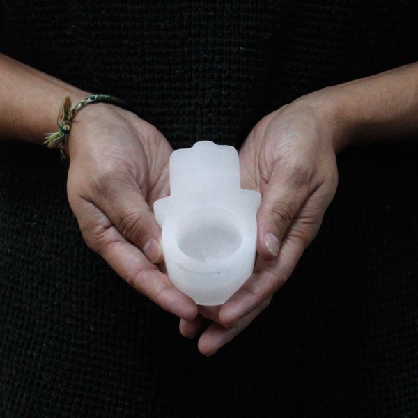 Seleniet Kaars Houder - Hamsa