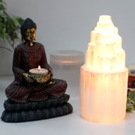 Seleniet Toren Lamp - Natuurlijk - 20 cm